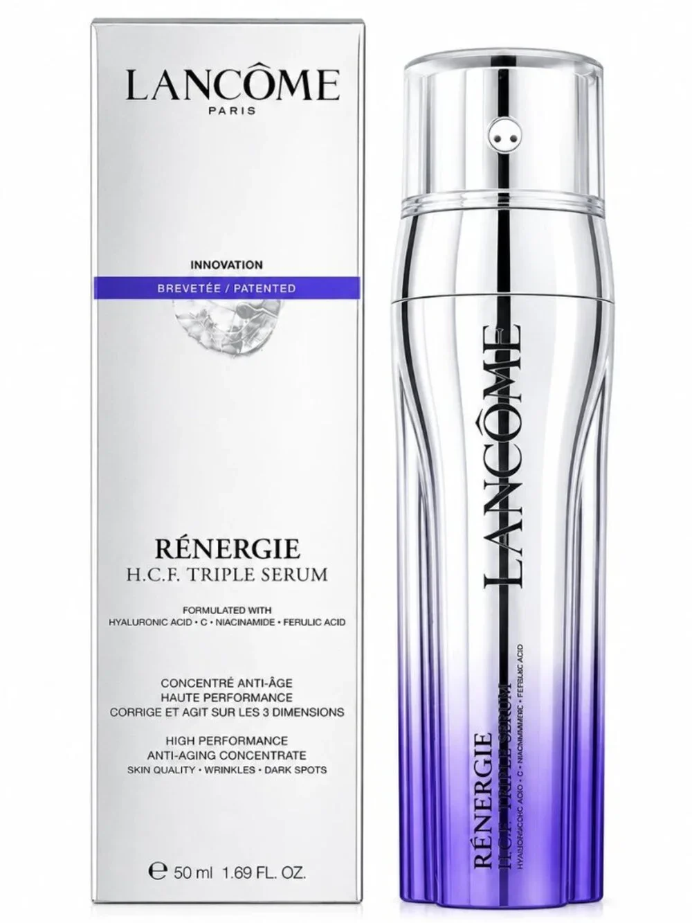 Lancome Renergie H.C.F Triple Serum ANTI-AGING 1.7oz /50mL FULL SZ SEAL BOX